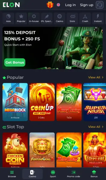 Elon Mobile Casino in Bangladesh